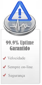 Uptime 99.9% garantido