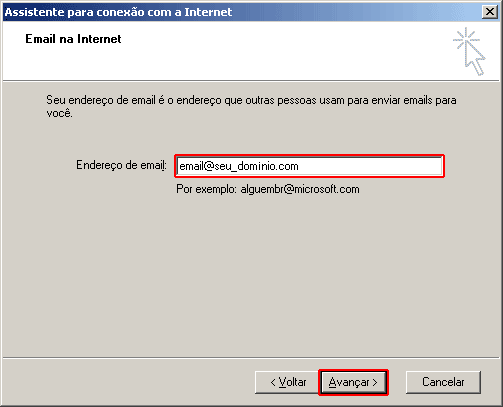 Configura��o de e-mail em Outlook Express